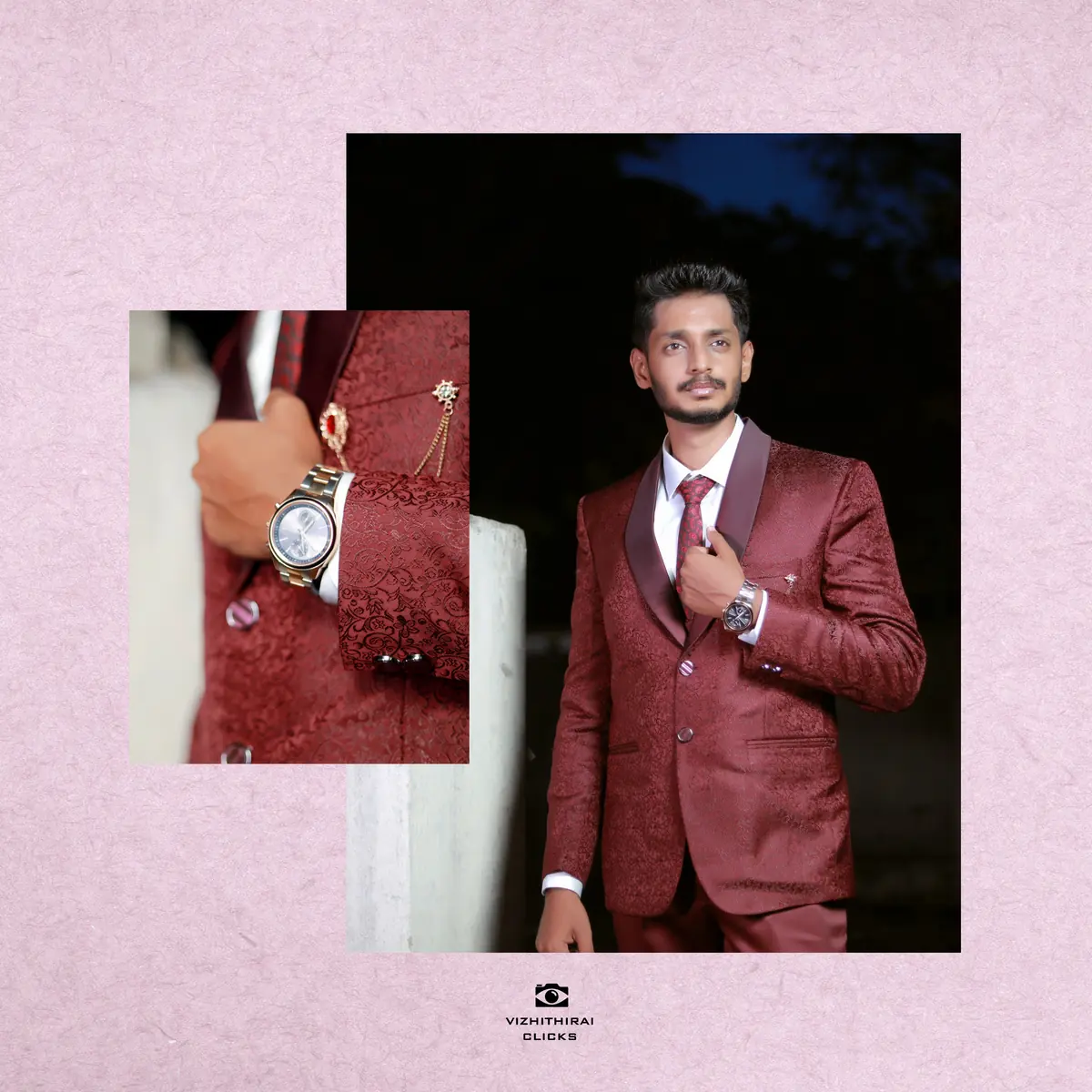 Behind the scenes at a Vizhithirai Clicks wedding shoot